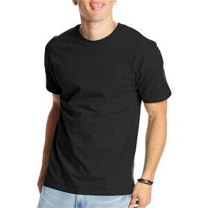 Hanes Mens Beefy T Shirt Heavyweight Cotton Tee Big and Tall Crewneck 2 Pack